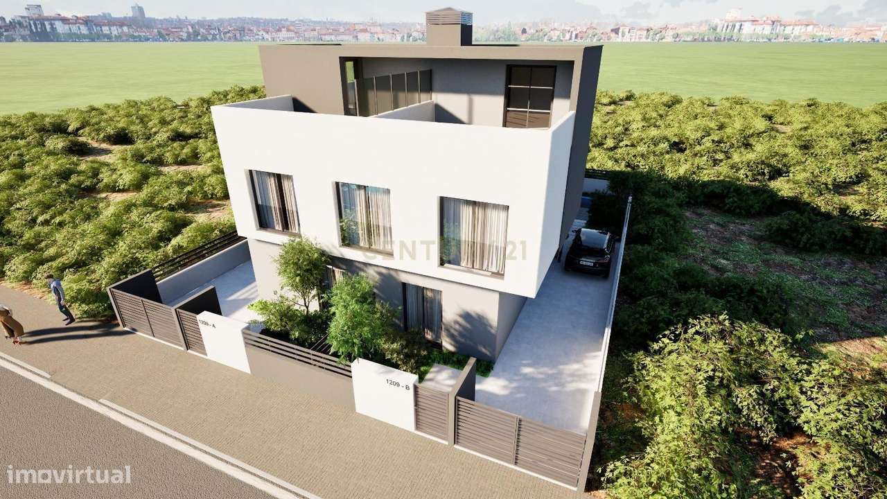 Moradia T4 com Piscina Nova Construção Fernão Ferro - Grande imagem: 5/11