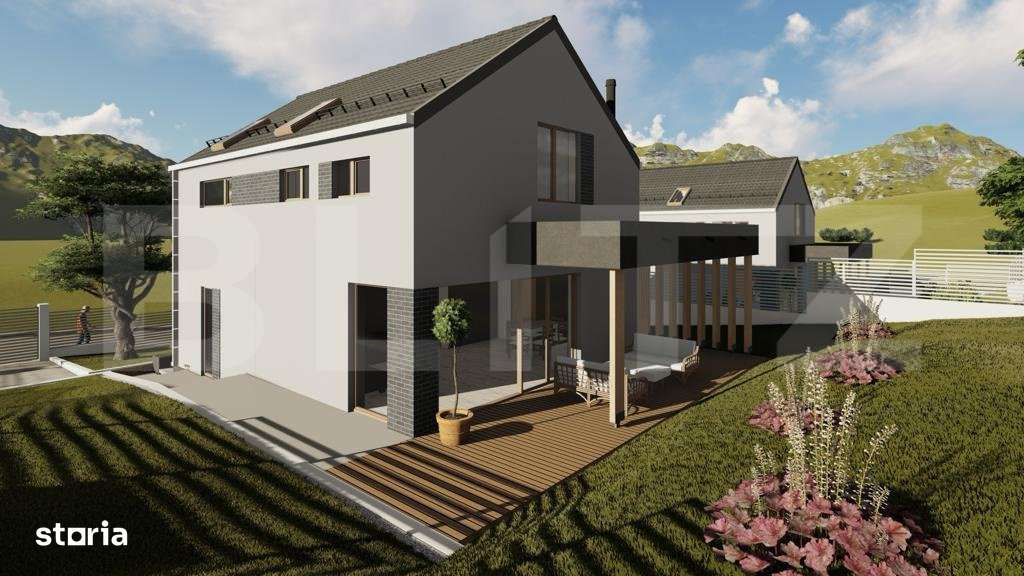Casa 125 mp teren 500 mp zona profi design deosebit - Imagine principală: 4/9