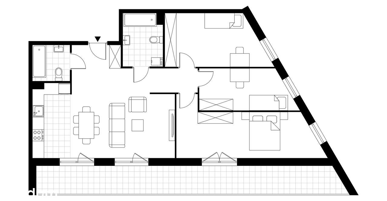Gotowe 4-pokojowe mieszkanie 86m2 + balkon - Pełny obrazek: 3/8
