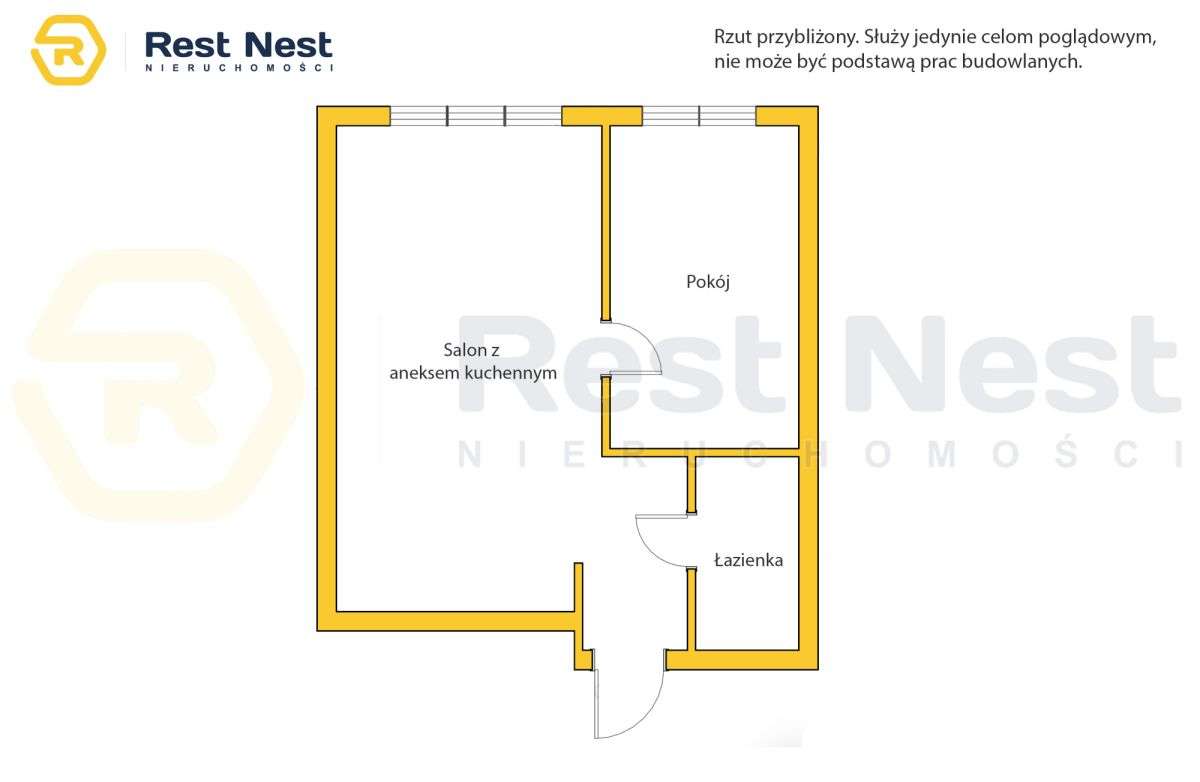 Dwa pokoje | Parter | Kamionek | Metro Stadion |-12