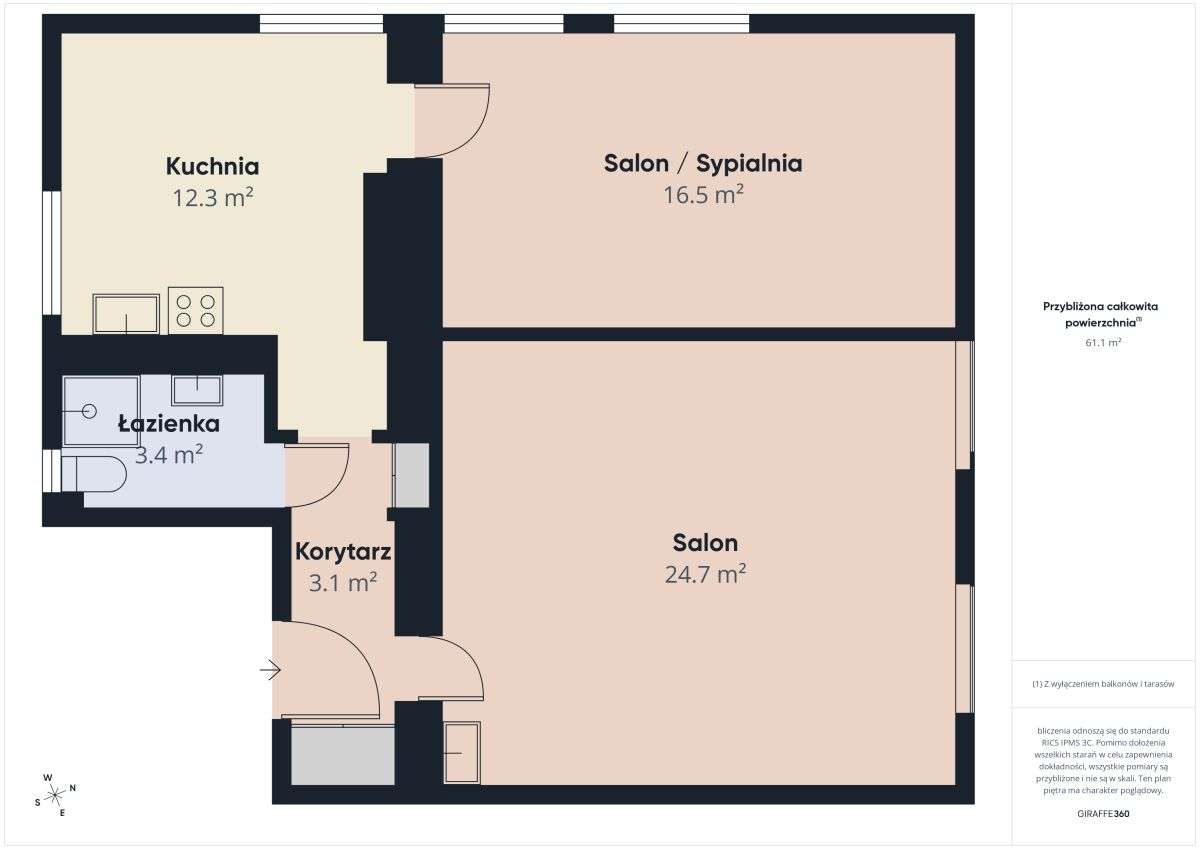 Twoje 2 pokoje w okolicy Parku Kachla-17
