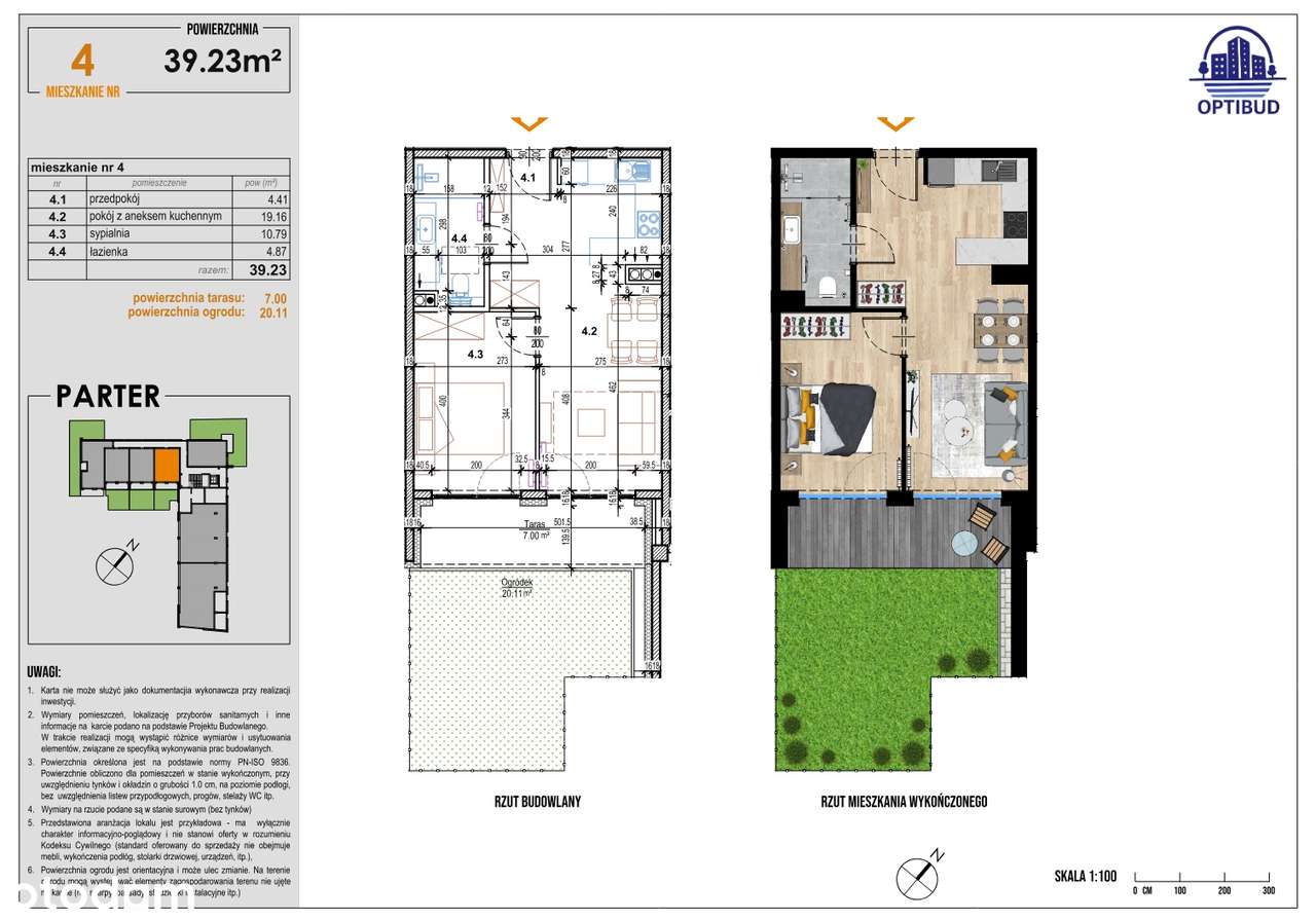 Słoneczne Tarasy - mieszkanie nr 4 - Pełny obrazek: 2/9
