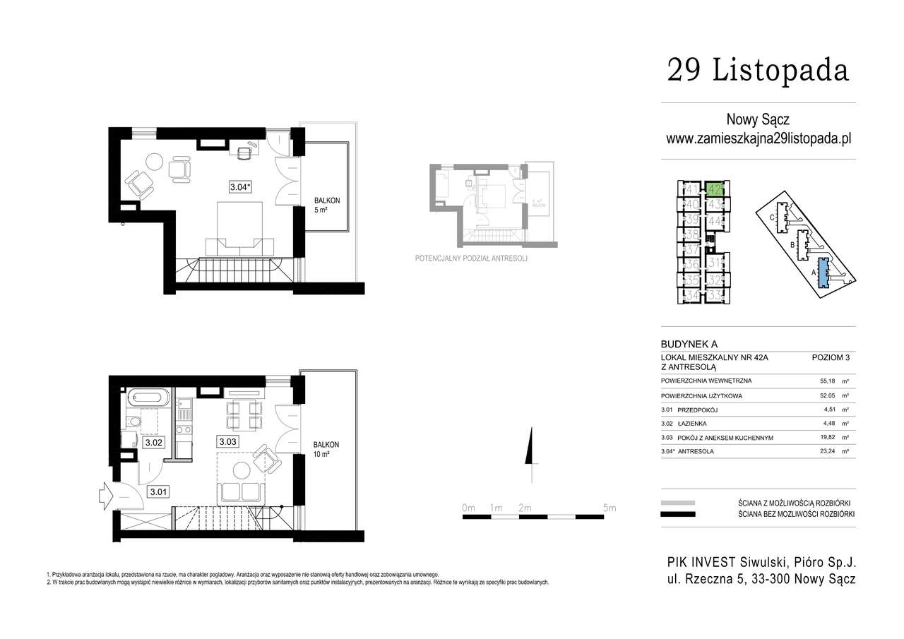 29 Listopada | mieszkanie A42 - Pełny obrazek: 2/8