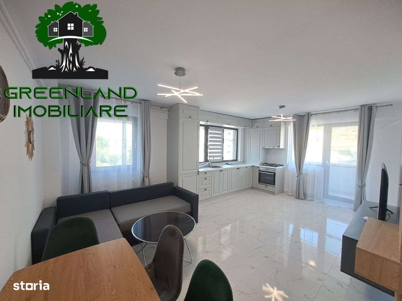Ap 2 Cam, 57 mp, Mobilat si Utilat, PARCARE, etaj 1, Bloc NOU, Bucium - Imagine principală: 1/12