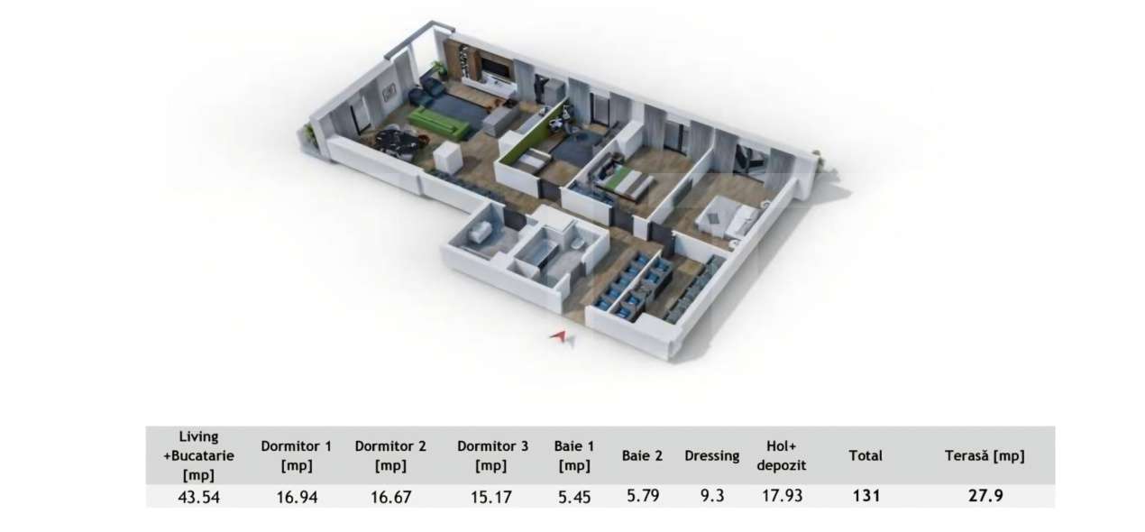 Penthouse urban cu terasa generoasa – 4 camere, spatiu spectaculos — fotografia 1
