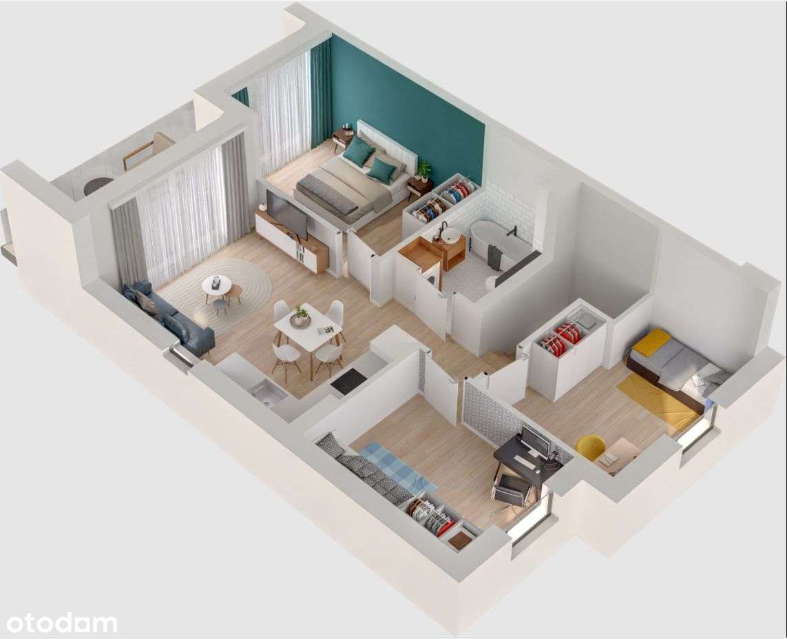 FORESTIS- Mieszkanie nr 2B - Pełny obrazek: 2/9