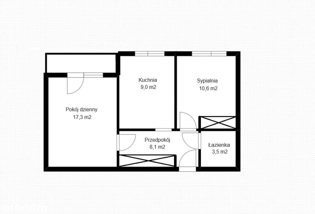 Płaszów - dwa pokoje, jasna kuchnia, 1 piętro-17