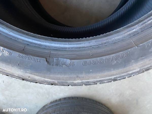 vand 2 anvelope 275/40/19 bridgestone de vară ca noi - 5