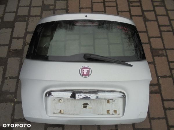 KLAPA TYLNA FIAT 500 JASNE SREBRO - 1