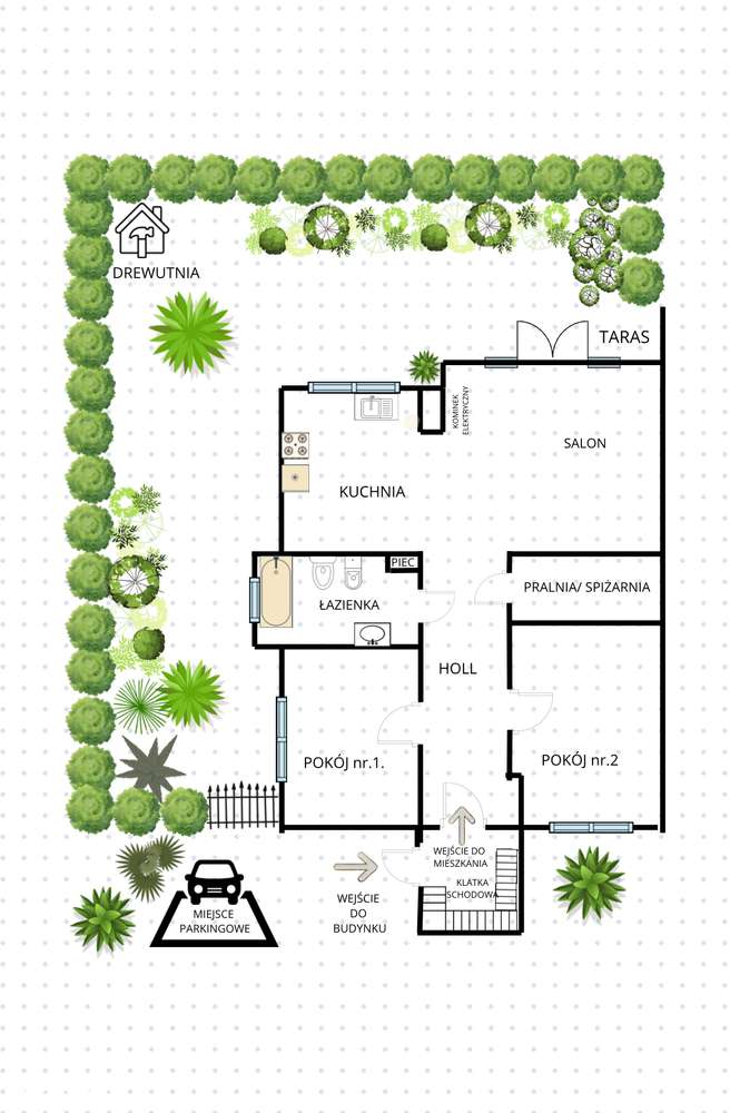 Na sprzedaż wyjątkowe mieszkanie z ogrodem –ul. Urocza| Małe Wilczyce-10