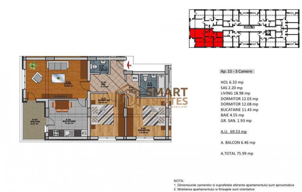 Vanzare 3 Camere Popesti | Constructie 2023 | Direct Dezvoltator