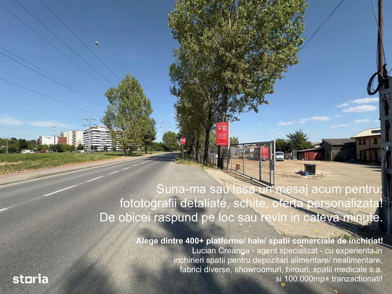 Spatiu 170mp, platforma betonata 1000mp, bd. Chimiei - Imagine principală: 1/15