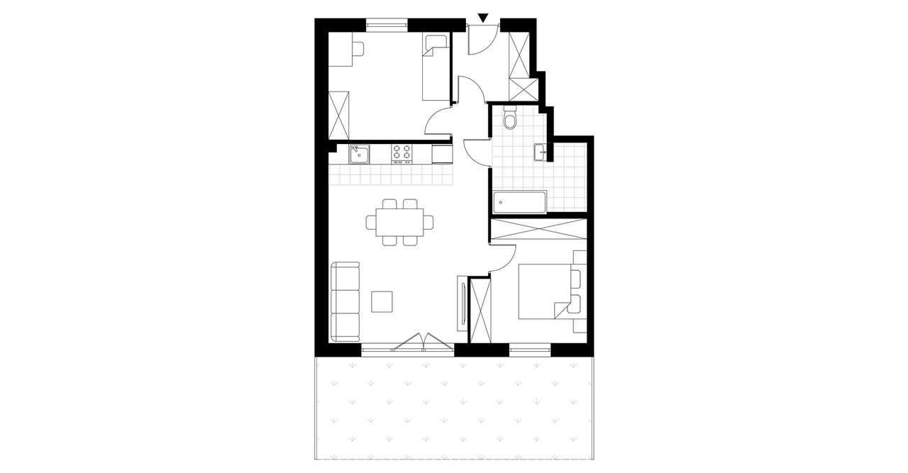 3-pokojowe mieszkanie 59m2 + ogródek Bez Prowizji - Pełny obrazek: 4/7
