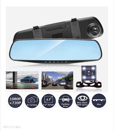 Camera Video Auto Dubla Tip Oglinda Full-HD - 1