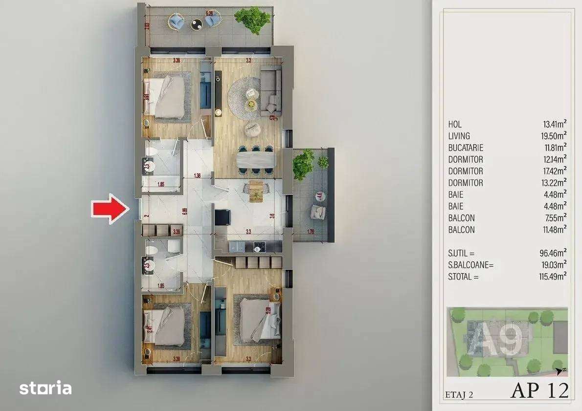 4 Camere Finisaje Lux / Piscina / Spatii Verzi / Preturi Negociabile - Imagine principală: 3/14