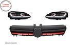 Faruri LED cu Semnal Dinamic cu Grila VW Golf 7 VII (2013-2017) R Design- livrare gratuita - 1