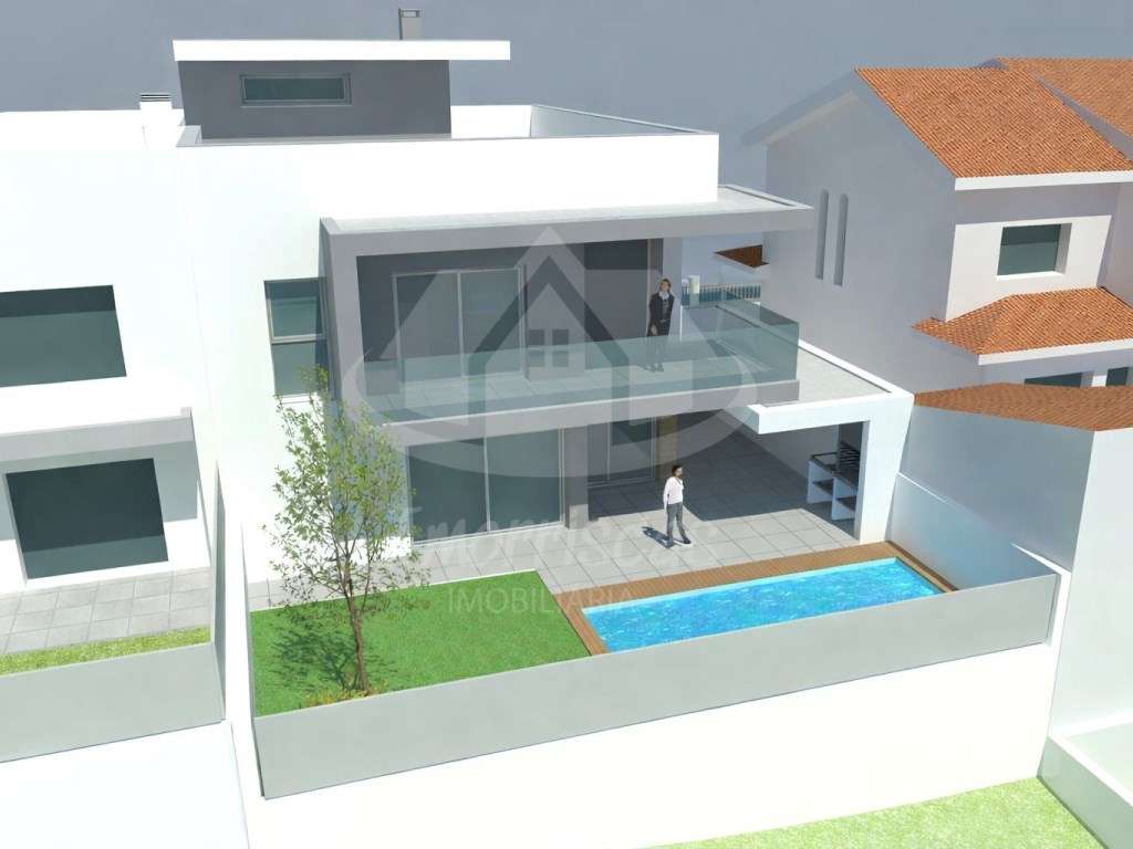 Moradia V4 com piscina e jardim privativo em Santa Iria de Azóia - Grande imagem: 4/32