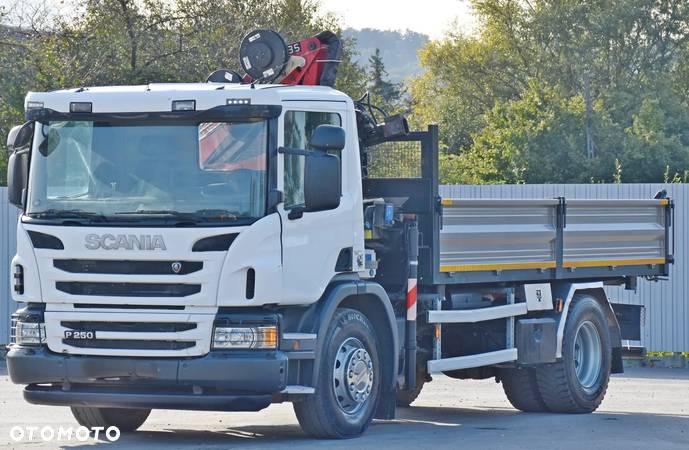 Scania P250 * WYWROTKA 4,75m + HMF 635 K2 * STAN BDB - 5