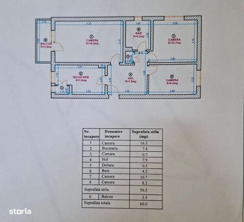 Apartamet 3 camere - Decomandat - Sibiu-10