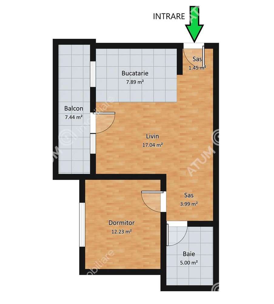 Apartament 2 camere cu balcon in zona Doamna Stanca din Sibiu - Imagine principală: 5/11