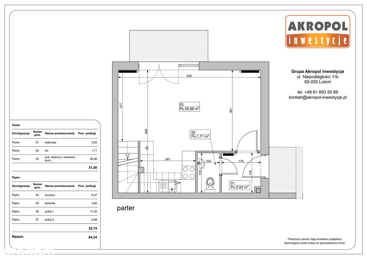 Zielniki obok Środy Wlkp. | dom 3-pok. | M 22/2 - Pełny obrazek: 2/6
