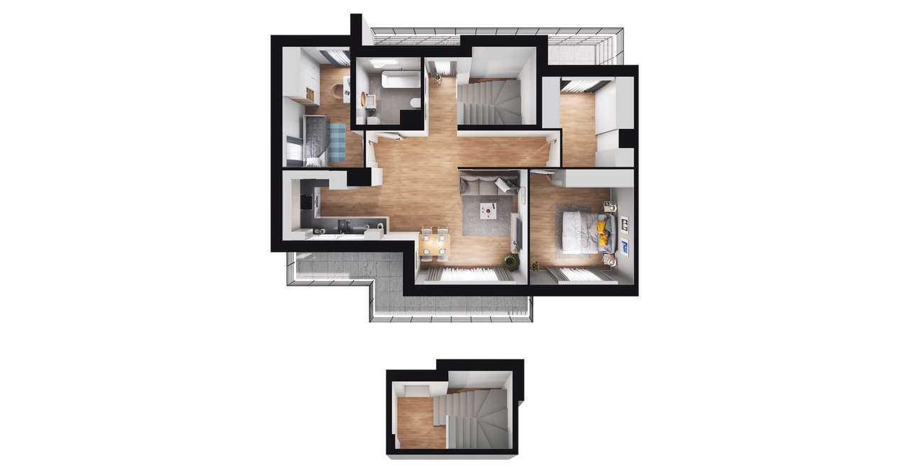 Jeziorowa Prestige House | 4-pok. | B2/2_20 - Pełny obrazek: 2/8