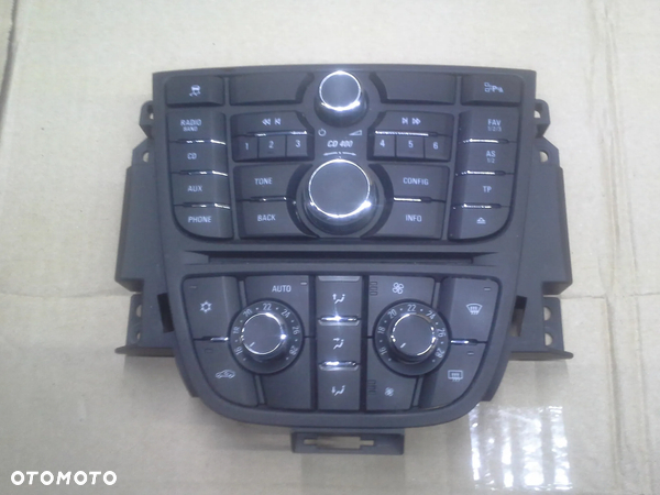 Opel Astra J panel sterowania nawiewem 13435148 wyświetlacz radio 22976602 komplet - 2