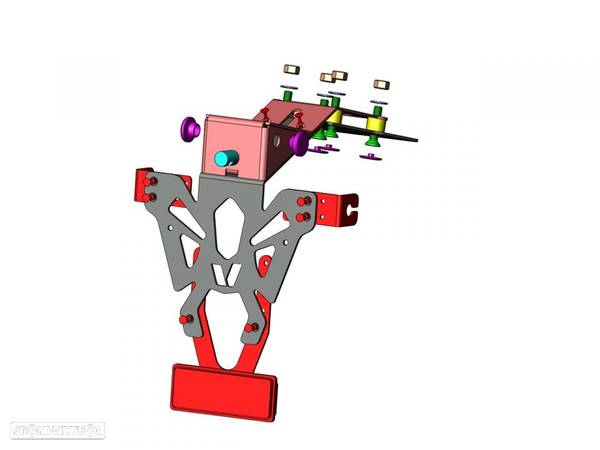 suporte matricula kawasaki ninja h2 ref.443196 - 2
