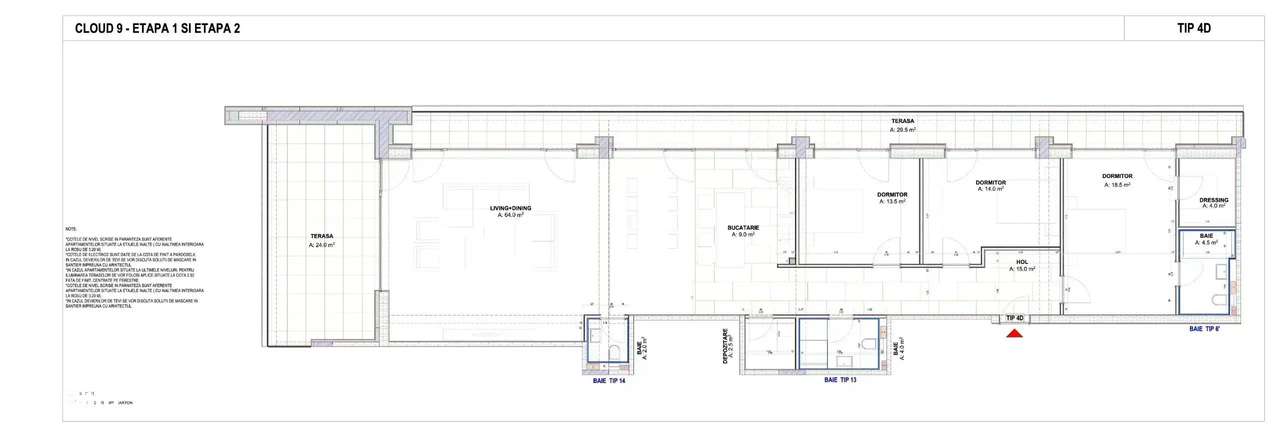 Apartament 4 camere - Imagine principală: 2/25