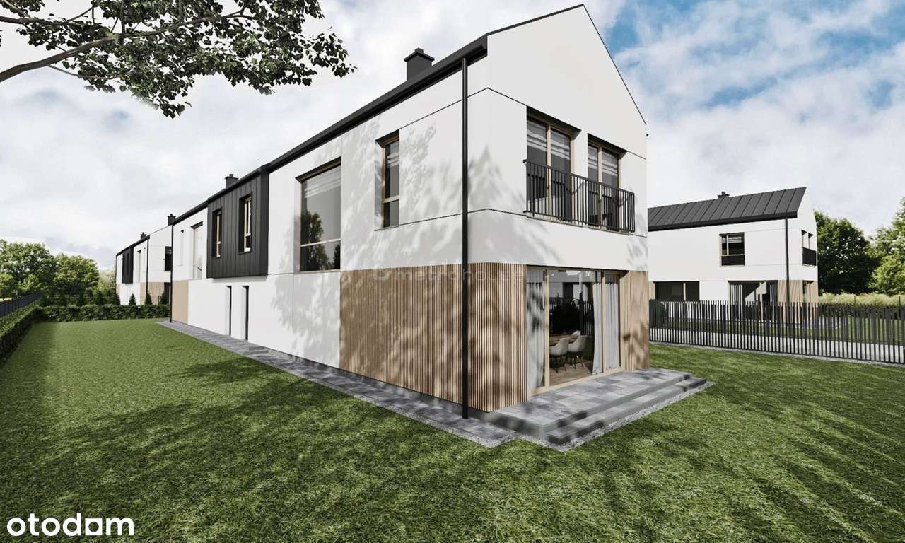 Nowoczesny dom w zabudowie blizniacze Dębe Wielkie - Pełny obrazek: 4/13
