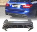 PARA-CHOQUE TRASEIRO PARA MERCEDES CLASSE C W205 15-18 LOOK AMG PDC - 1