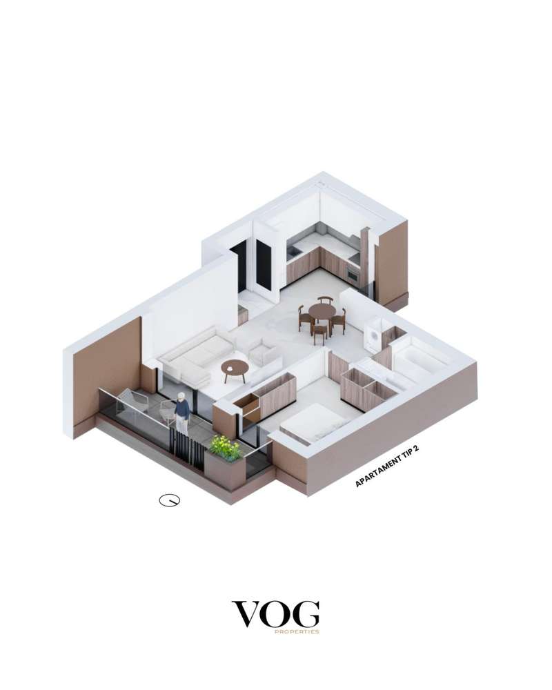 VoG Delea Noua- Decebal 2 camere bloc nou-10
