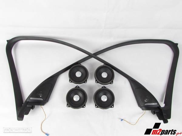 Conjunto Colunas Harman Kardon c/ Aros Porta Seminovo/ Original BMW X1 (F48) 513... - 1