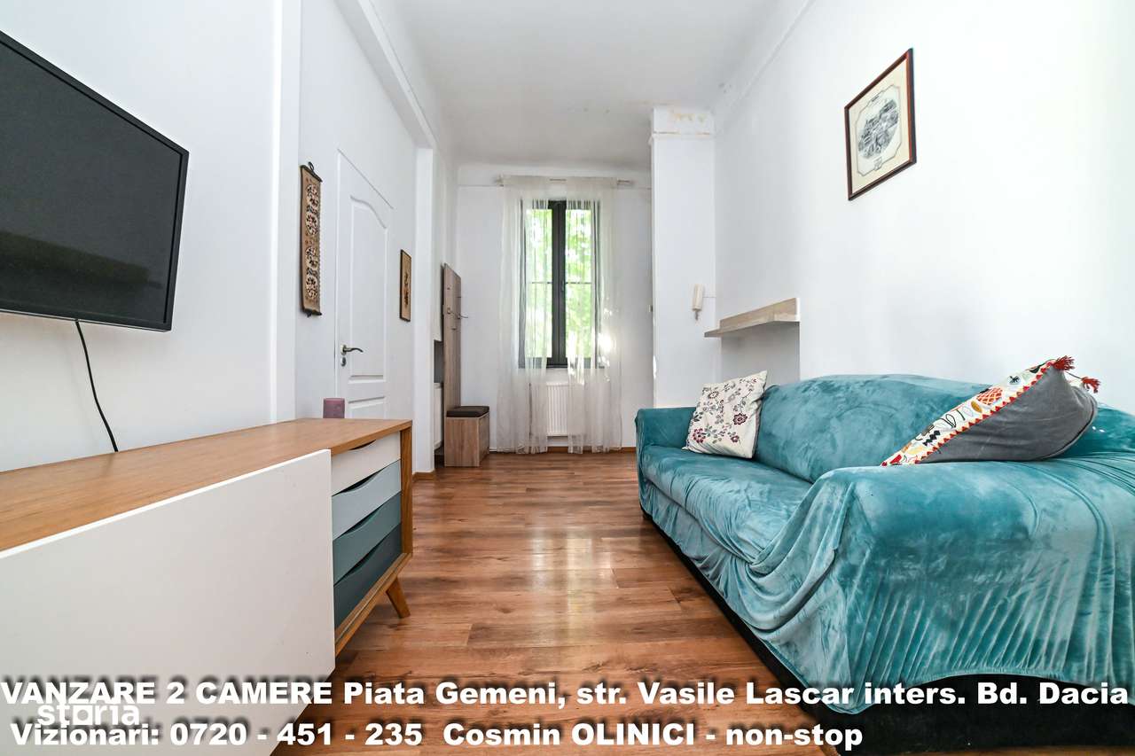 Vanzare 2 cam. DACIA, Piata Gemeni, str. V. Lascar, SU 68mp, ST. 94mp-5