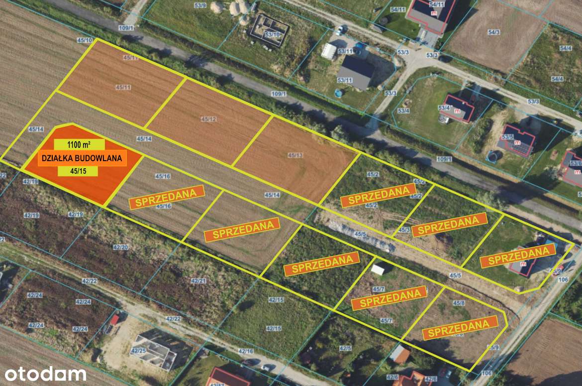 Działka budowlana z Warunkami Zabudowy Grobelno koło Malborka - Pełny obrazek: 1/5