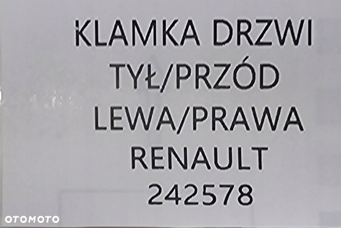 NOWA ORG KLAMKA LEWY / PRAWY PRZÓD / TYŁ MEGANE III / SENIC III / FLUENCE - 6