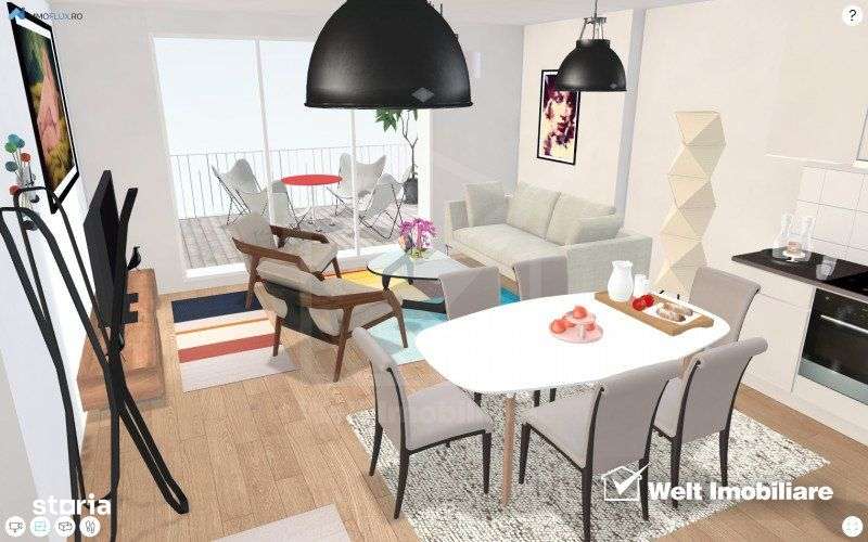 Penthouse, la 7 minute de Gheorgheni, terasa 47 mp, zona Borhanci - Imagine principală: 4/16