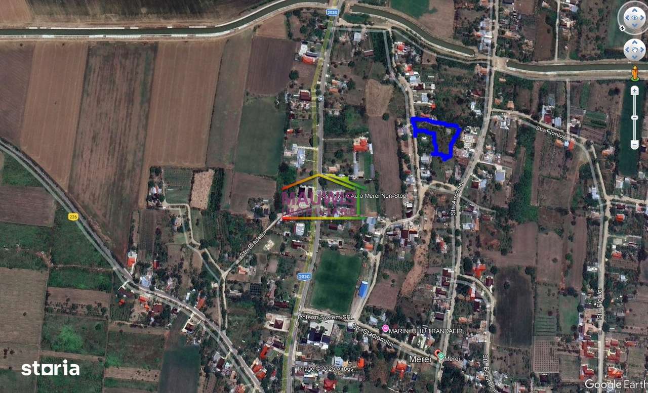 Vand Teren 1723 mp cu casa 3 camere in comuna Merei Judet Buzau-1