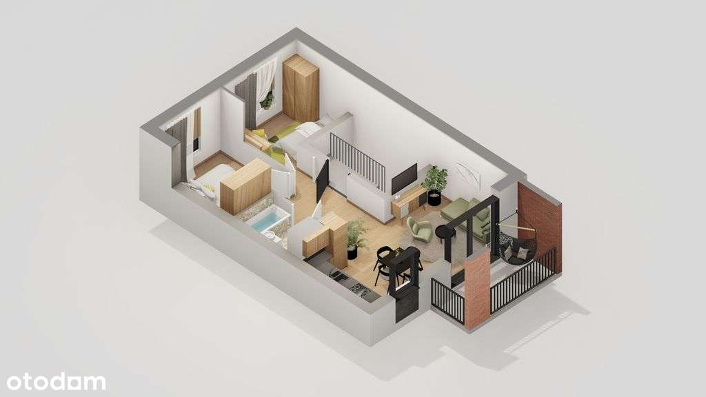 53,96m2 z balkonem, ul. Budziwojska! 3 pokoje - Pełny obrazek: 3/6