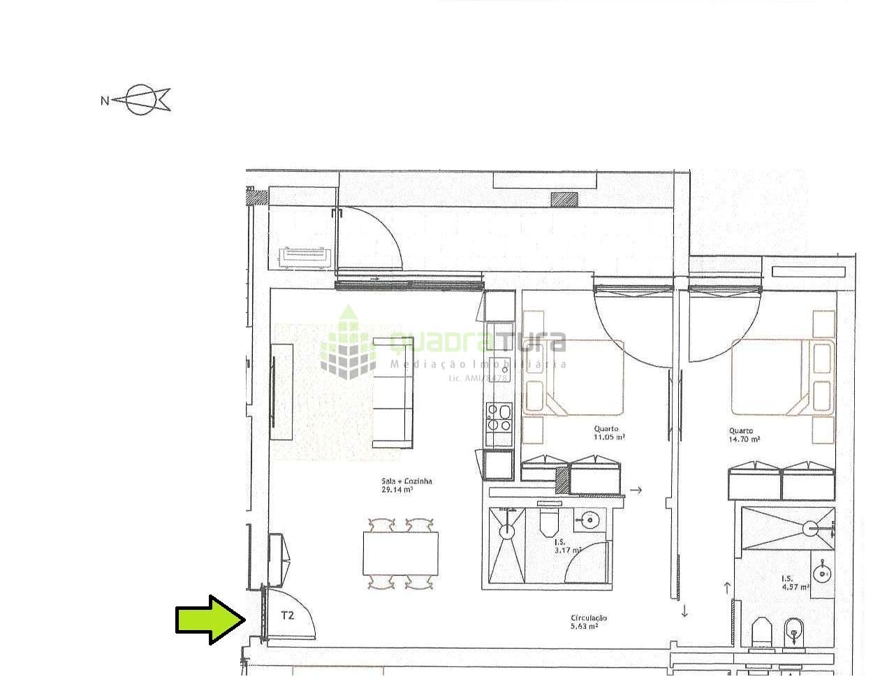 Apartamento T2 | C/ Varanda e Lugar de Garagem | Paranhos