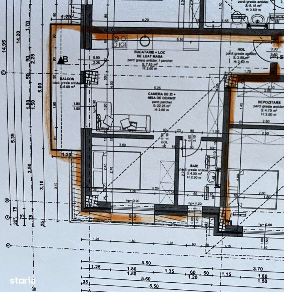 P.F. vând apartament cu 2 camere finisate și parcare subterană inclusă - Imagine principală: 5/8