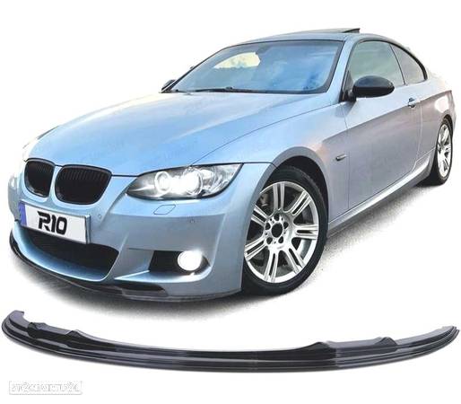 SPOILER LIP PARA BMW E92 E93 06-10 PACK M PRETO BRILHANTE - 1