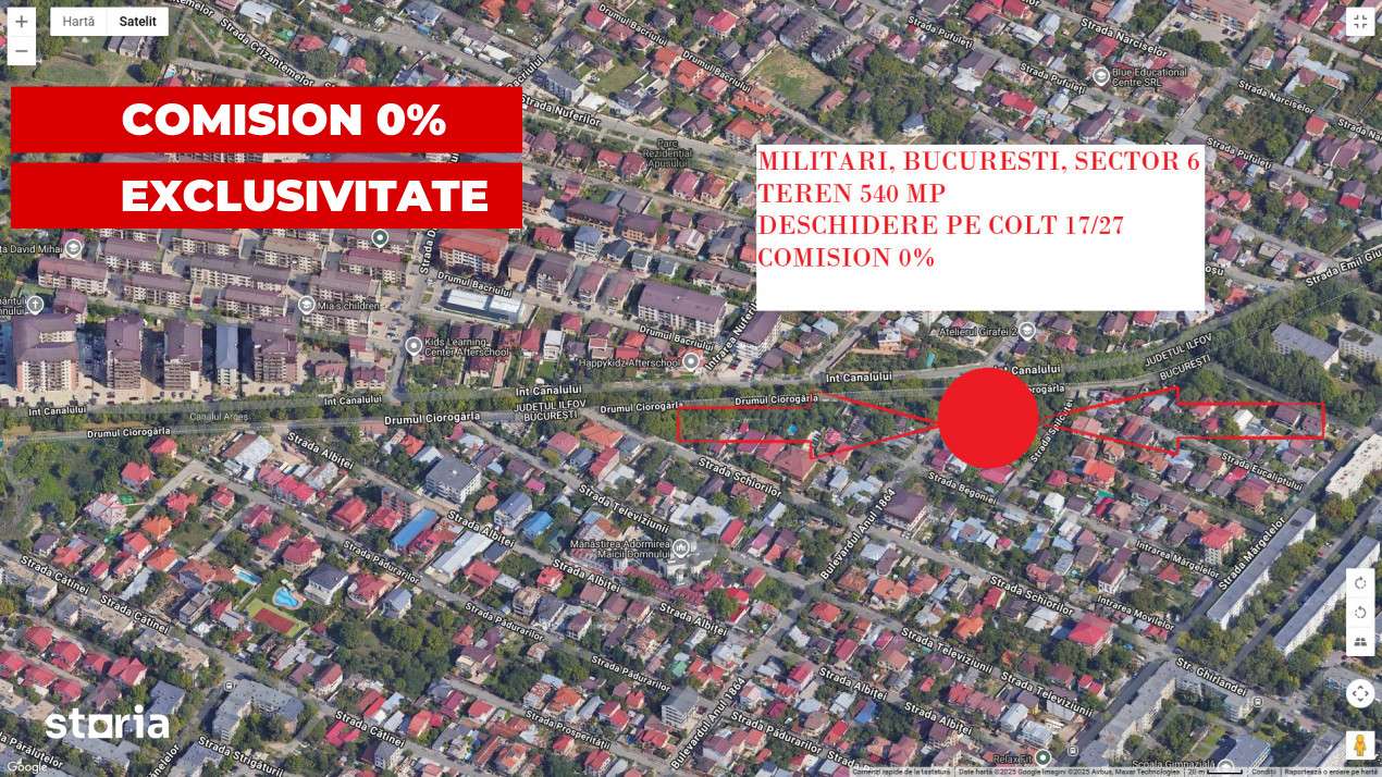 VANZARE TEREN INTRAVILAN DE 540 mp SITUAT IN  MILITARI, BD. ANUL 1864 - Imagine principală: 1/19