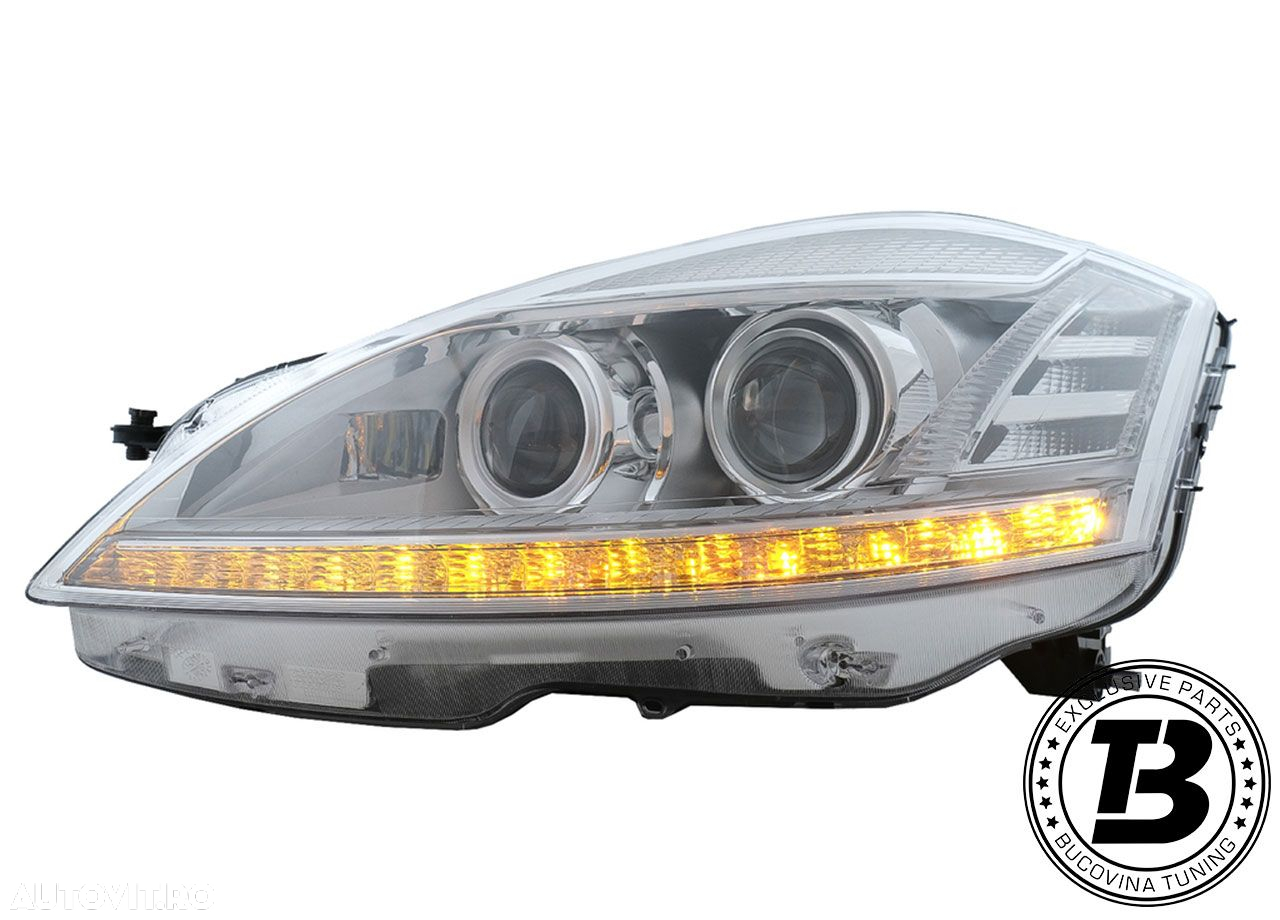 Faruri LED compatibile cu Mercedes S Class W221 Facelift Design - 5