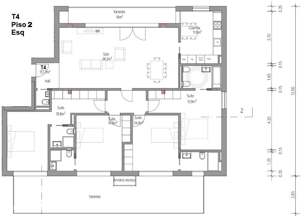 Apartamento T4 - Guarda Inglesa - Coimbra/Venda - Grande imagem: 3/5