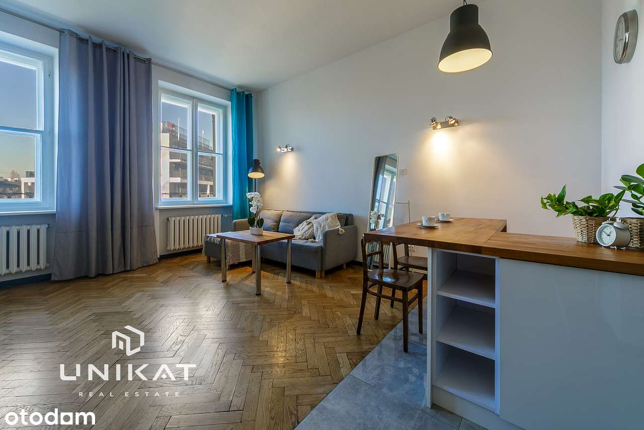 Kawalerka 34 m² | Wysokie sufity - 3,27m | M2 Wileńska | Koneser-0