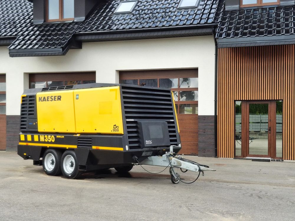 Kompresor śrubowy mobilny kaeser m350 sigma wydajność do 34m3/min ciśnienie robocze do 14 bar silnik mercedes-benz 6 cylindrów potężny mobilny kompresor świetny stan 7700 mth sterownik sigma control mobil po kompletnym serwisie gotowy do pracy zastosowania: piaskowanie / czyszczenie suchym lodem / technologia wiercenia itp. 2019