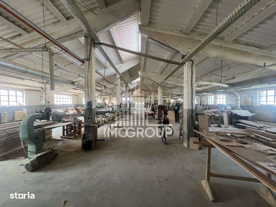 Hala productie 1600 mp – fosta tamplarie lemn, utilata, exaustare + - Imagine principală: 5/19