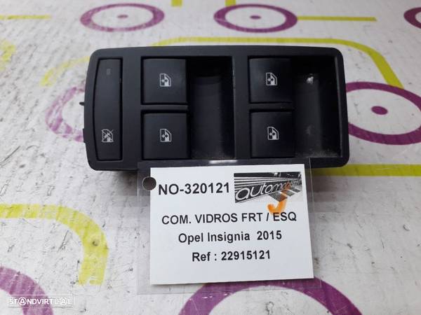 Comando de Vidros Frt / Esq Opel Insignia de 2015 - Ref : 22915121 - NO320121 - 1