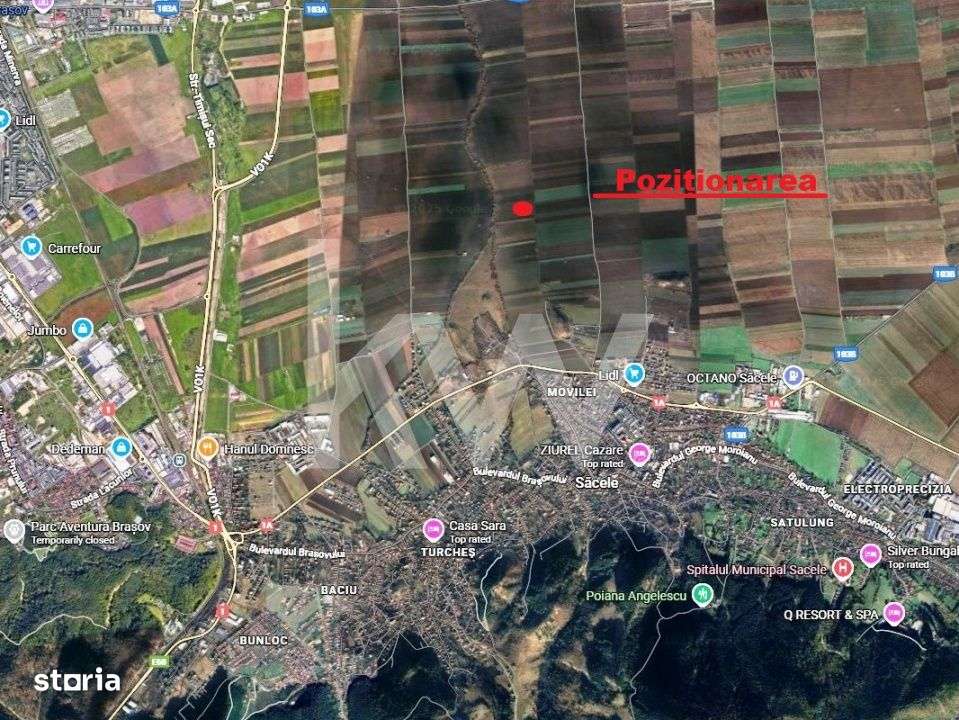 Teren extravilan in Sacele-3500mp, Comision cumparator 0%-1